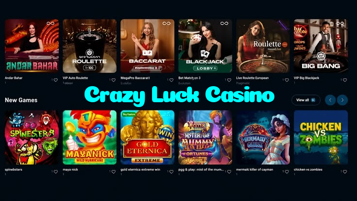 Crazy Luck Casino خوش آمدید بونس +600% پیشکش موبائل ایپ کے پروموشن سیکشن میں دکھائی دیتی ہے۔